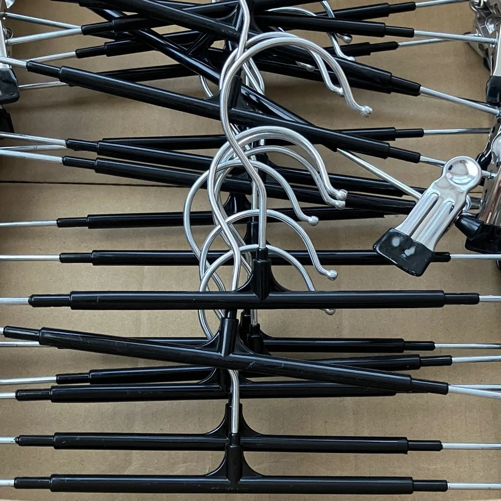 Black and Silver Clip Hangers
